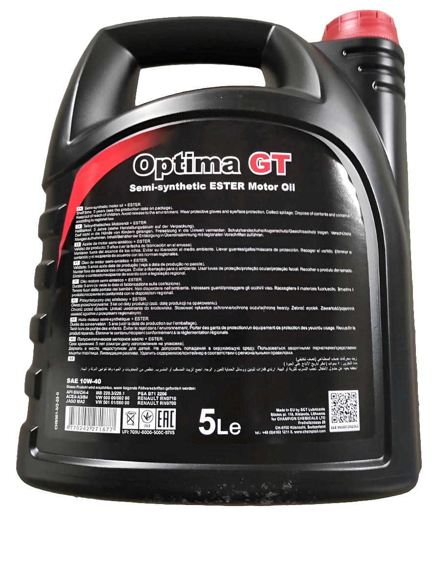 huile moteur 10w-40 Optima Gt#0095#