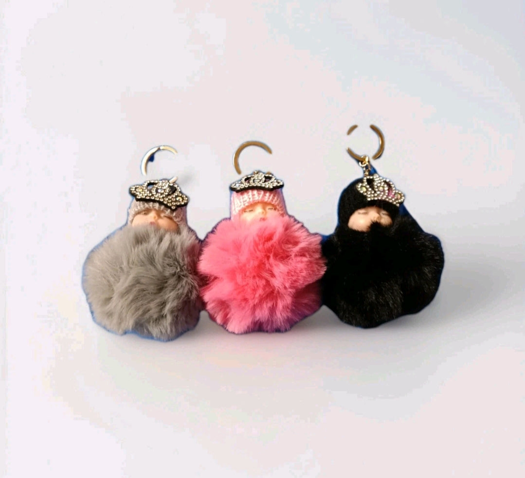 Lot 3 Porte Clés Bébé fourrure #0146#