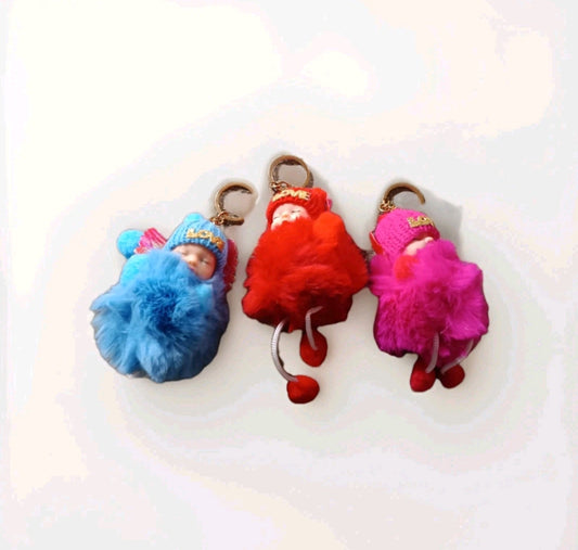 Lot 3 Porte Clés Bébé fourrure #0133#