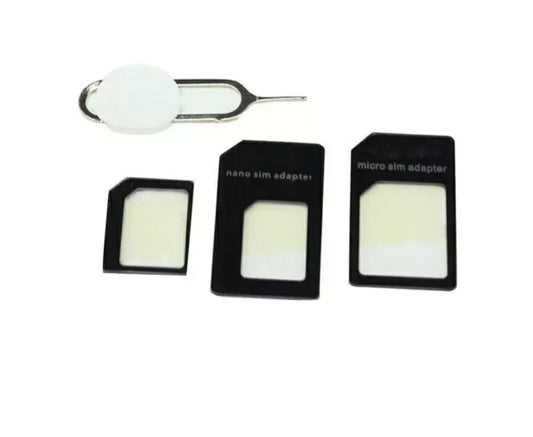 KIT 4 EN 1 ADAPTATEUR CARTE SIM - MICRO - NANO SIM