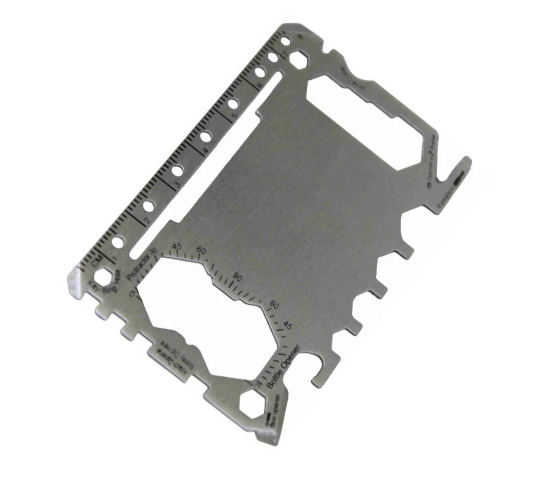 Carte multifonction 46 en 1 en acier inoxydable #0183#