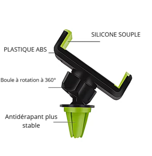 Universel Support de téléphone Porte-smartphone Voiture GPS Grille Aération.
