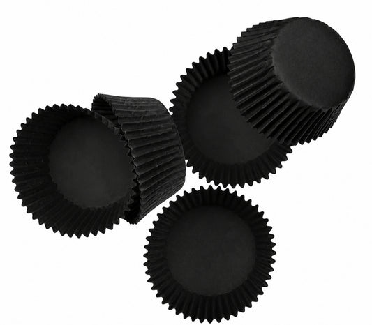 Caissettes à Cupcakes en Papier Noir – Élégance  pour Toutes vos Pâtisseries