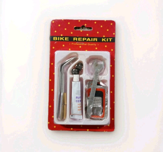 Kit de réparation Vélo Bicyclette VTT Cycliste BMX Outils Rustine Colle #0205#10