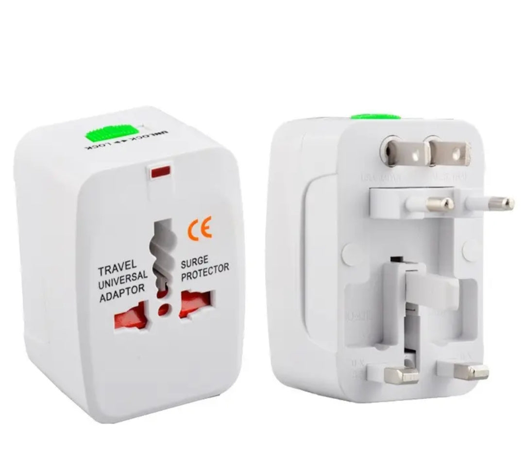 Adaptateur Prise Universelle EU AU UK US World Certifié CE #0207#.