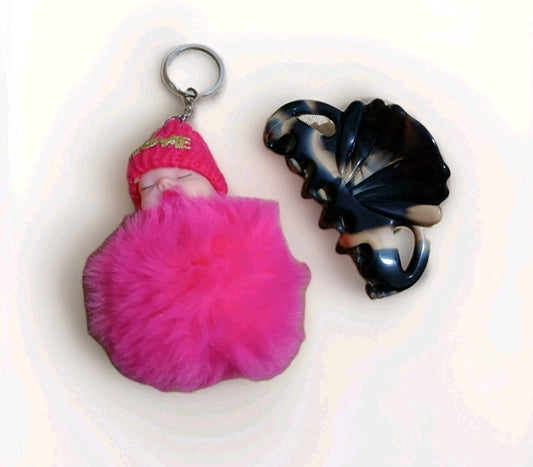 Pince Cheveux + Porte Clé Bébé #0193#.