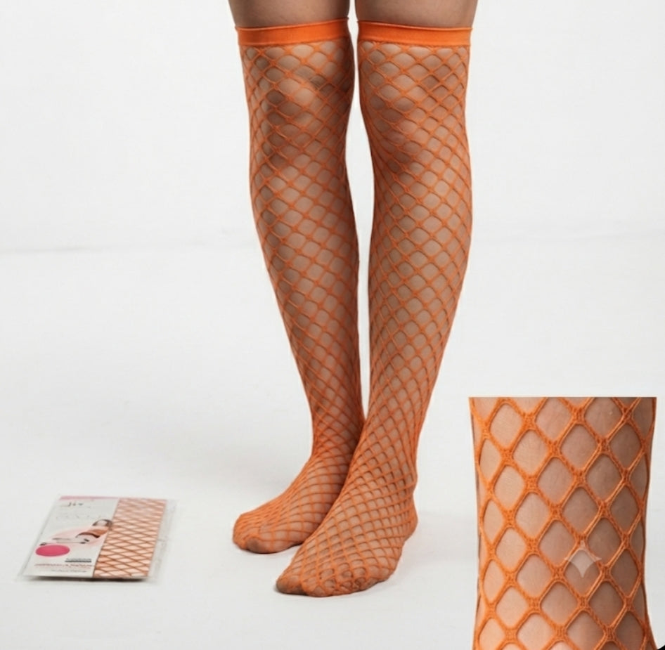 Chaussettes / Collants bas résille  style vintage - Motif losanges - Neuf