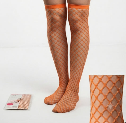 Chaussettes / Collants bas résille  style vintage - Motif losanges - Neuf
